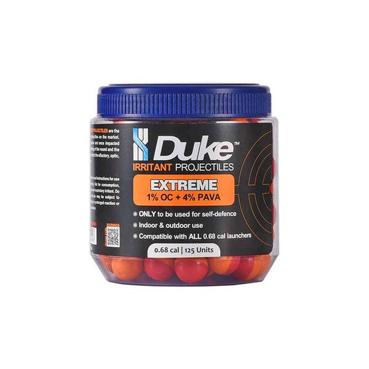 Duke EXTREME Irritant .68 Caliber Pepper Projectiles - 125 count