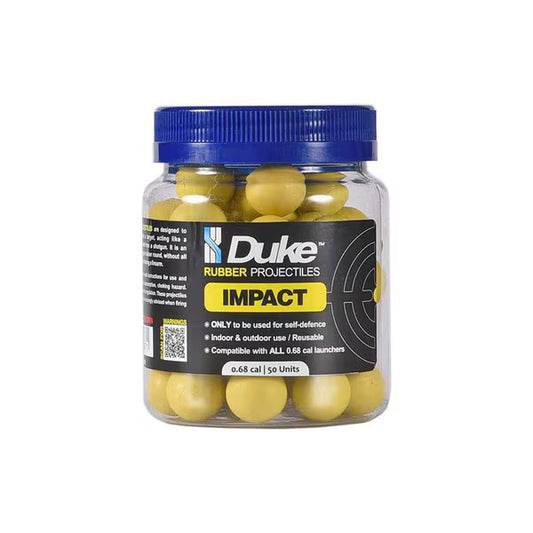 Duke Impact Rubber .68 Caliber Projectiles - 50 count
