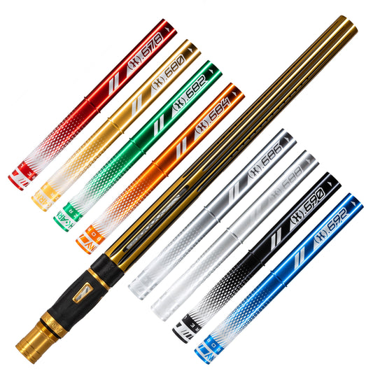LAZR Elite Nova Barrel Kit - 15' Gold/Black - Colored Inserts - Cocker Threads