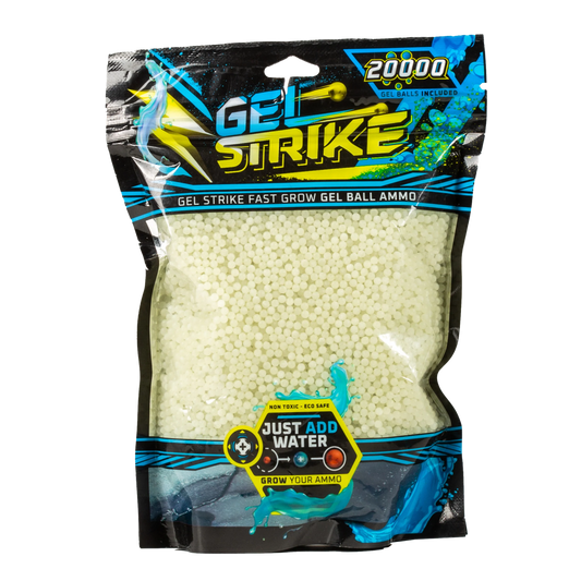 Glow in the dark Dry Gellyballs - 20,000 Pack | Glowing Green