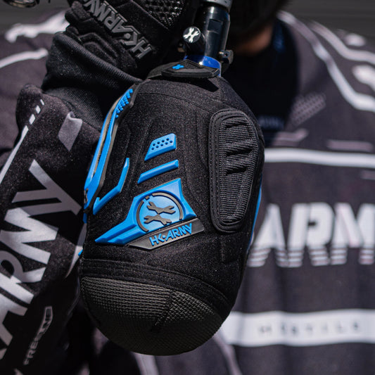 Paintball air tank cover / sleeve | hardline armored - Color: Blue/black - cobalt