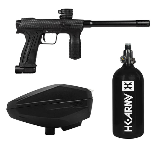 HK EMEK Mechanical Marker Package "Carbon Fiber" with Speedster Loader and 48ci HPA Tank