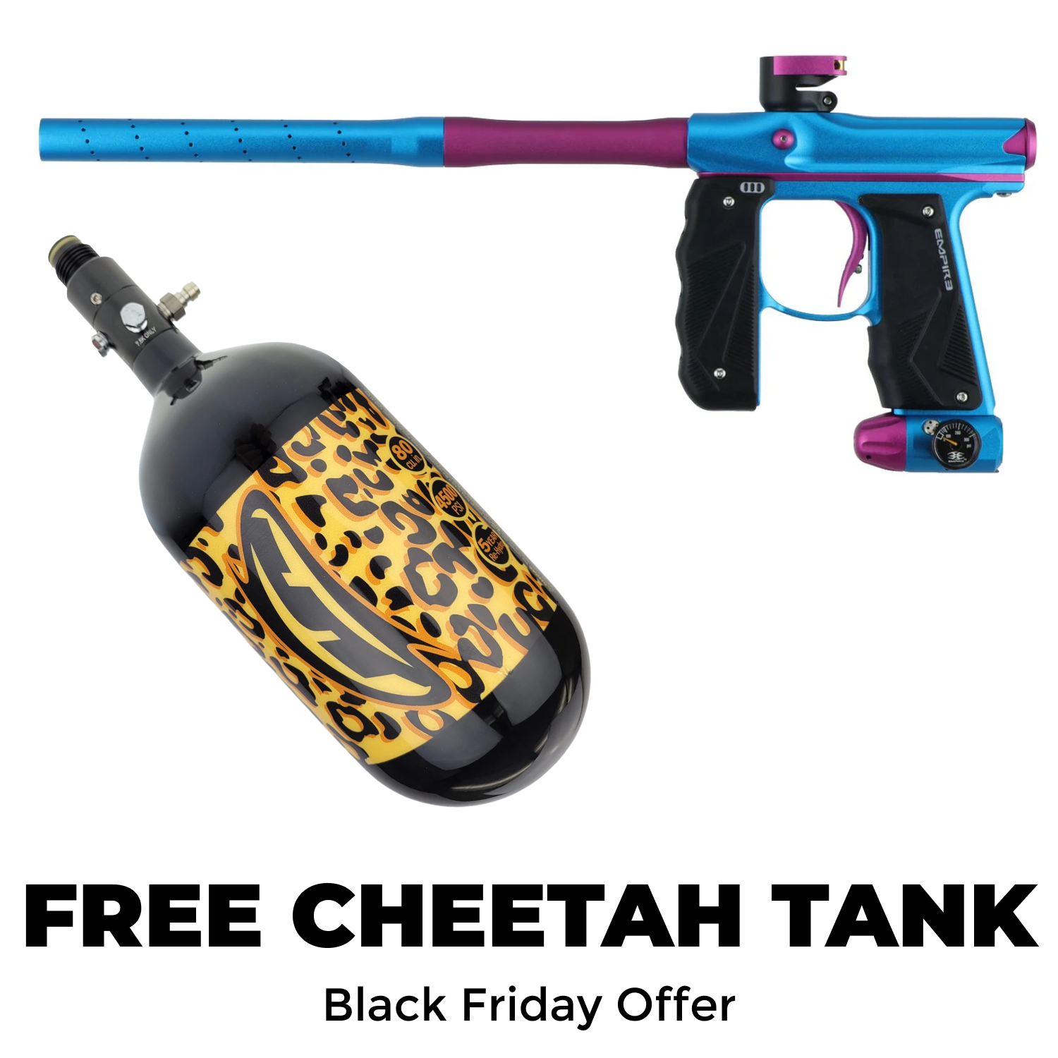 Empire Mini GS Paintball Marker NEW Dust Light Blue / Dust Pink Pa