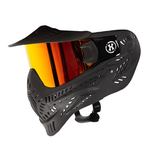 HSTL Goggle | Color: Black W/ Fire Thermal Lens | Paintball & Airsoft Goggle