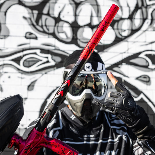 LAZR Elite Fossil Barrel Kit - 15' Red/Black Splash - Colored Inserts - Cocker Threads