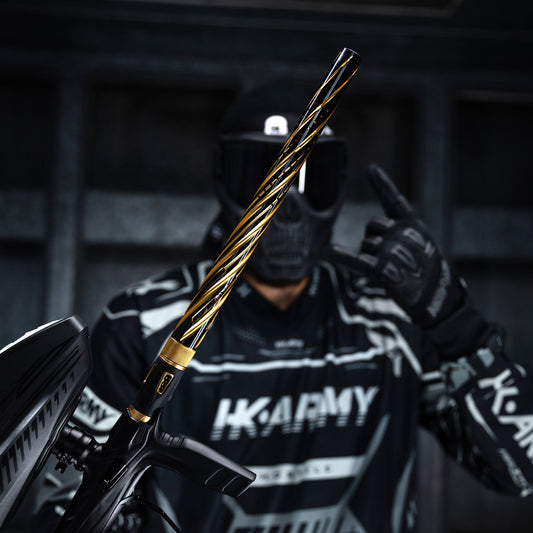 LAZR Elite Orbit Barrel Kit - 15' Dust Gold/Black Inserts - Cocker Threads