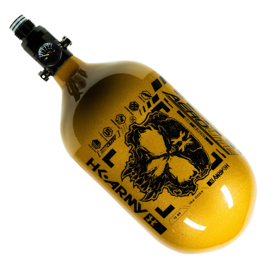 68Ci / 4500Psi - Doom - Extra Lite Carbon Fiber Tank - Standard Reg - Gold/Black