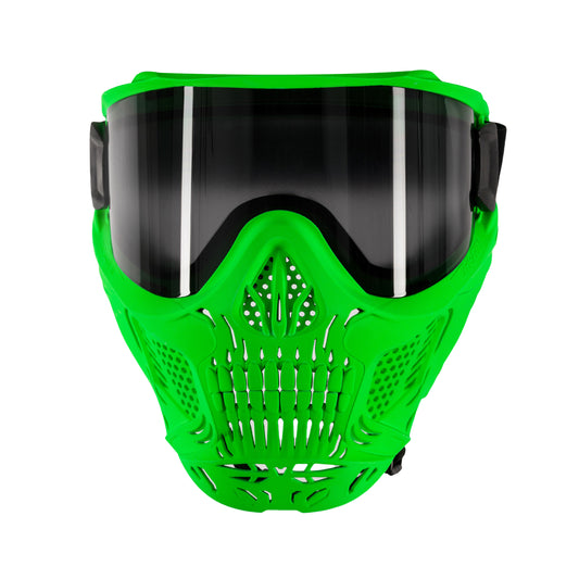 HSTL Skull Goggle "Neon Green" - W/ Smoke Lens | Paintball Goggle | Mask | Hk Army