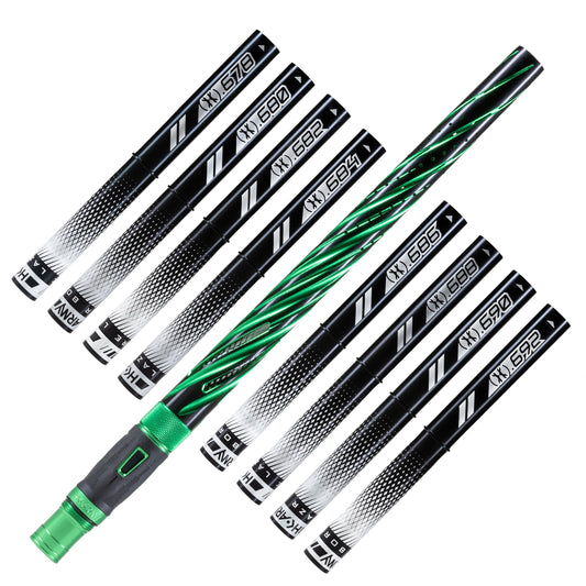 LAZR Elite Orbit Barrel Kit - 15' Dust Green/Black Inserts - Cocker Threads
