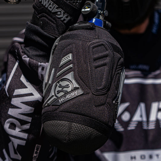 Paintball air tank cover / sleeve | hardline armored - Color: grey/black - graphite