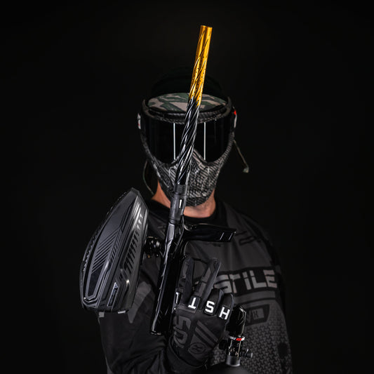 LAZR Elite Orbit Barrel Kit - 15' Black/Gold Fade - Black Inserts - Cocker Threads