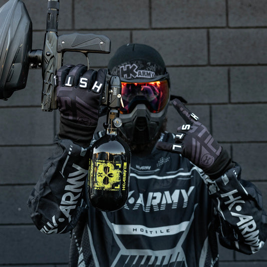 36ci / 4500Psi - Doom - Extra Lite Carbon Fiber Tank - Standard Reg - Black/Neon Green