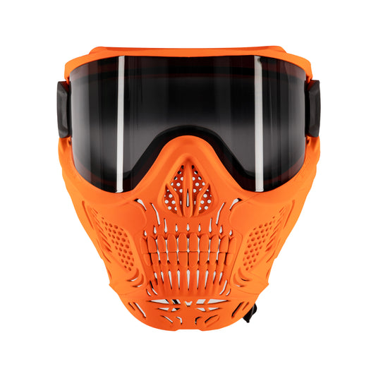 HSTL Skull Goggle "Neon Orange" - W/ Smoke Lens | Paintball Goggle | Mask | Hk Army