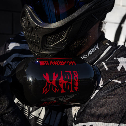 Rush - 68ci / 4500psi 'EXTRA LITE' PRO REG Air System - Black/Red