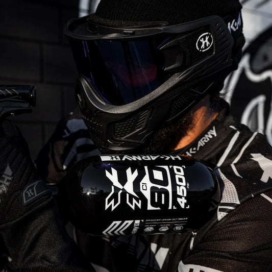 80ci / 4500Psi - Rush - Extra Lite Carbon Fiber Tank - Pro V2 Reg - Black/White