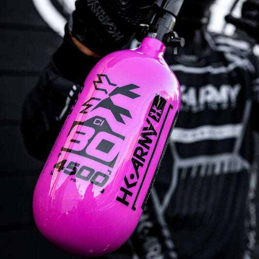 80ci / 4500Psi - Rush - Extra Lite Carbon Fiber Tank - Pro V2 Reg - Neon Pink/Black