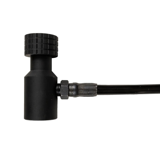 Coiled Remote w/ Slide Check + Quick Disconnect - Black