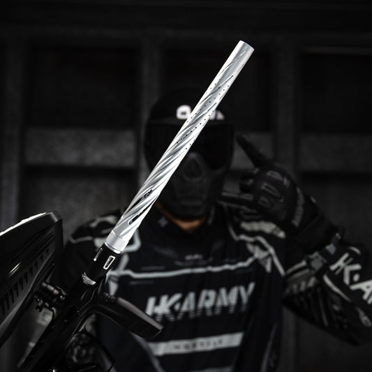 LAZR Elite Orbit Barrel Kit - 15' Dust Silver/Black Inserts - Cocker Threads