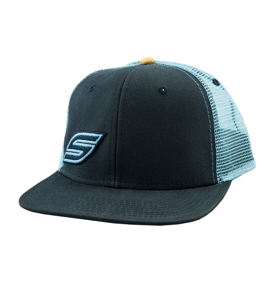 Snapback Hat, Navy Blue Trucker | Social Paintball | Headwear Hats