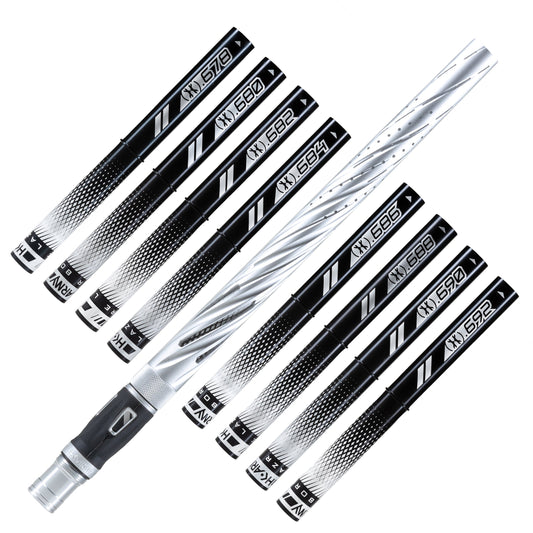 LAZR Elite Orbit Barrel Kit - 15' Dust Silver/Black Inserts - Cocker Threads