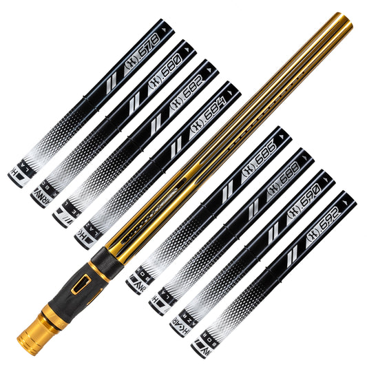 LAZR Elite Nova Barrel Kit - 15' Gold/Black - Black Inserts - Cocker Threads