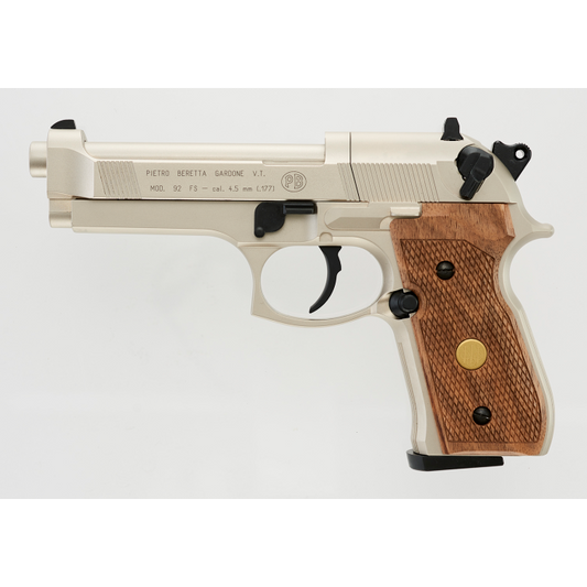 Beretta M 92 Fs Nickel/Wood | Buy Airgun Pellet Pistol