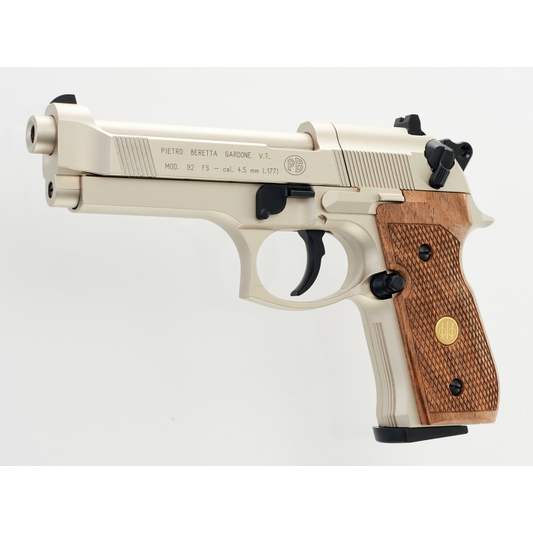 Beretta M 92 Fs Nickel/Wood | Buy Airgun Pellet Pistol