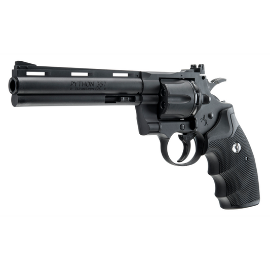 Colt Python 6 Inch Barrel .177 Polymer Bb Gun Revolver - Black | Buy Airsoft Bbs Gun Pistol