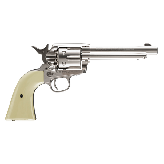Colt Single Action Army 45 Bb Gun Revolver Nickel : Umarex Airguns | Buy Airsoft Bbs Gun Pistol