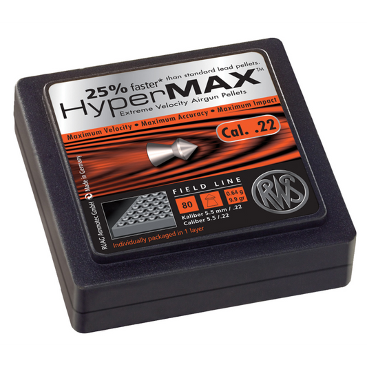 Rws .22 Caliber 80 Ct. Hypermax | Buy Airgun Pellet Ammo