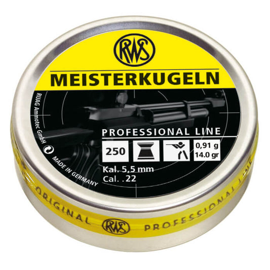 Rws Meisterkugeln Pro Line .22 250Ct | Buy Airgun Pellet Ammo