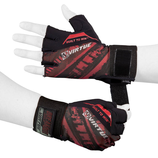 Virtue Mesh Breakout Gloves - Half Finger - Graphic Red