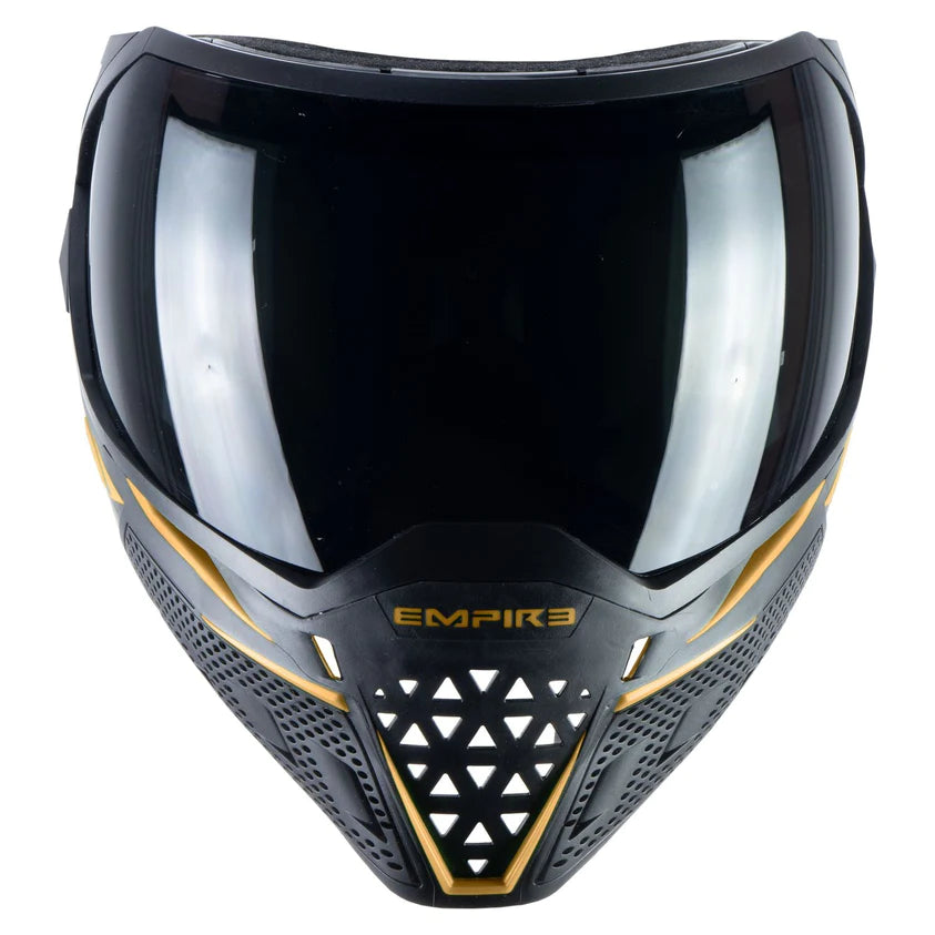 Empire Evs Black/Gold With Thermal Ninja & Thermal Clear Lenses | Shop Airsoft Goggle