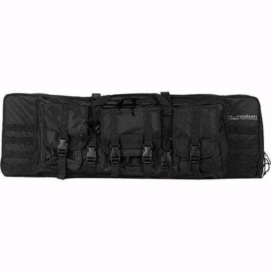 Valken 36" Double Rifle Gun Bag (Black) | Paintball Gear Backpack | Valken