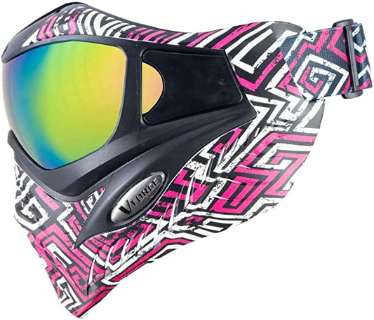 Vforce Grill Se Paintball Goggle Mask - Street Magenta W/Metamorph Lens