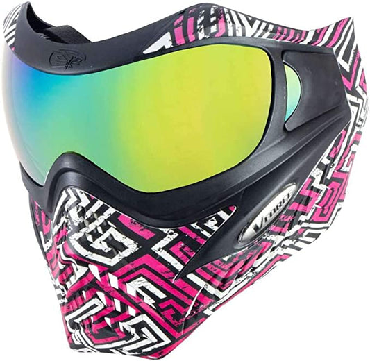 Vforce Grill Se Paintball Goggle Mask - Street Magenta W/Metamorph Lens