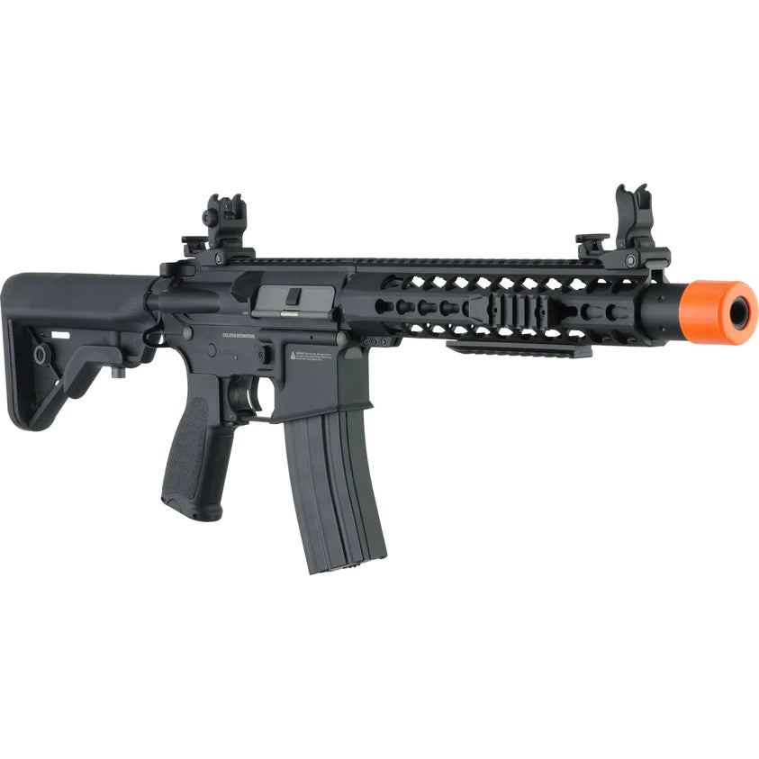 Recon S 10" Carbontech Black (Orange Tip) | Shop Airsoft Gun | Tippmann Airsoft