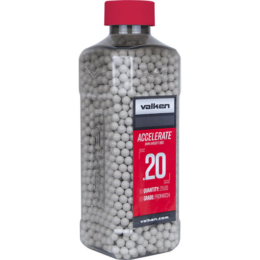 Valken Accelerate Promatch 0.20G 2,500Ct Airsoft Bbs