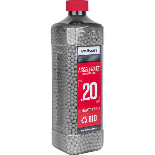 Valken Accelerate Promatch 0.20G 5,000Ct Biodegradable Airsoft Bbs