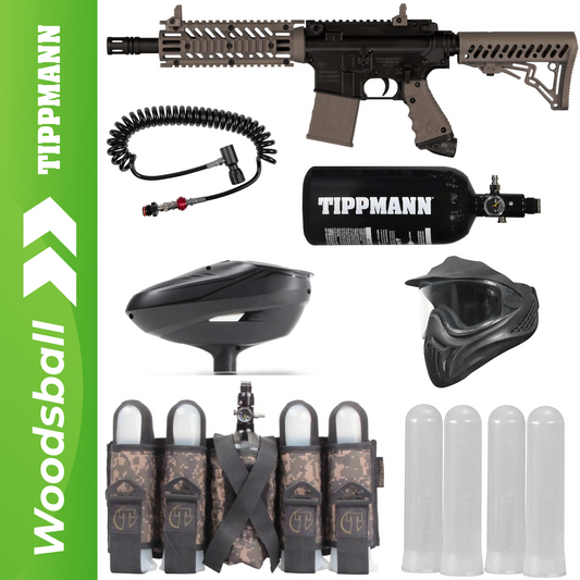 Tippmann TMC Dual Fed Paintball Marker Package