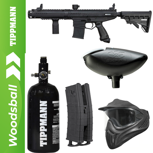 Tippmann Stormer Elite Dual Fed Paintball Marker Package