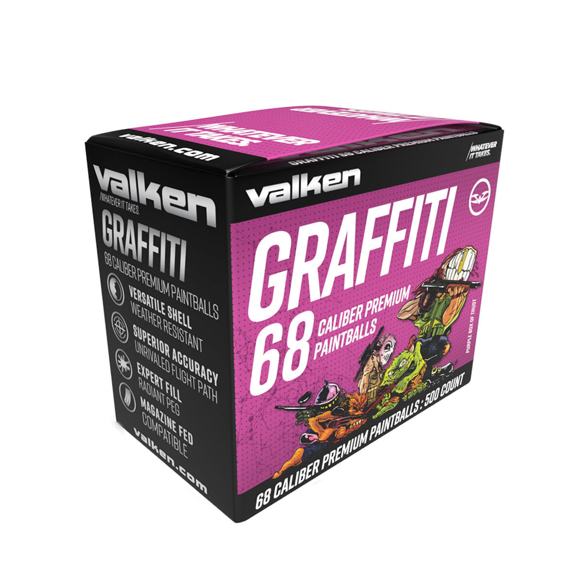 Valken Graffiti .68 Caliber Paintballs - 500 Count