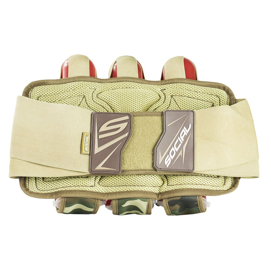 Grit Pod Pack Harness, 3+6, Coyote Tan Woodland Camo | Social Paintball Harness