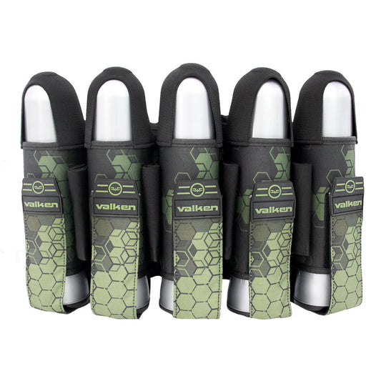 Valken Fate Gfx 5+8 Paintball Harness - 3D Cube Olive Camo | Paintball Pod Harness