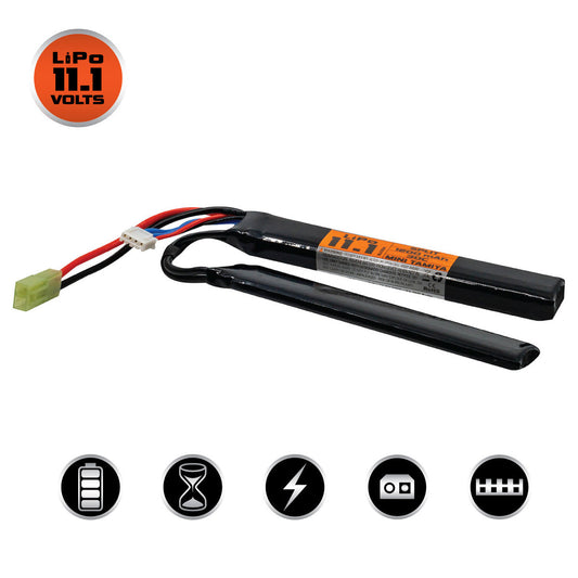 Valken Lipo 11.1V 1200Mah 30C Split Airsoft Battery (Small Tamiya)