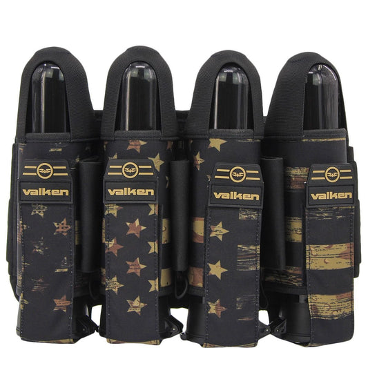 Valken Fate Gfx 4+3 Paintball Harness - Merica Tan | Paintball Pod Harness | Merica Tan