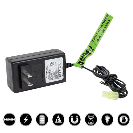Valken 8.4V-12V Nimh 1Amp Fast Smart Charger (Usa)