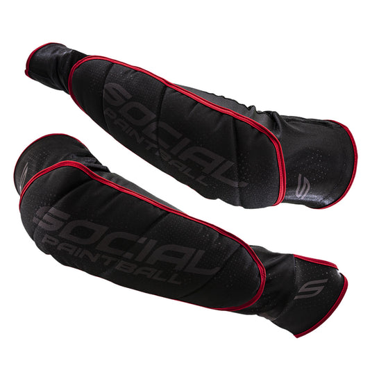 Smpl Elbow Pads, Black Red