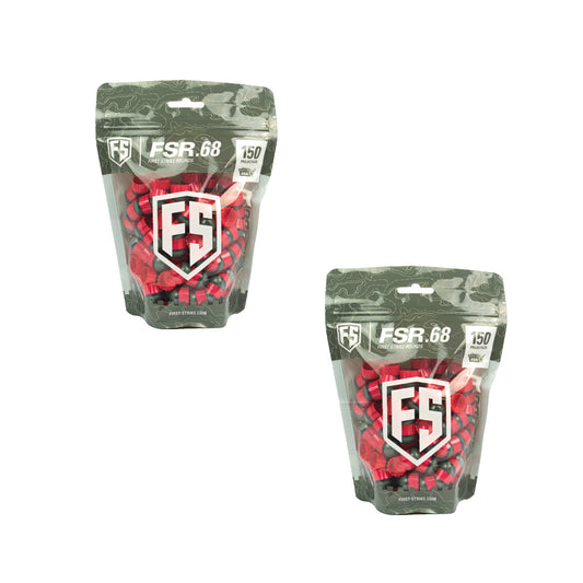First Strike 300 Round - Smoke/Red - Orange Fill | Shop Paintball
