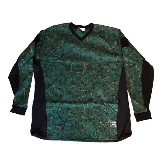 Grit O.G. Renegade Jersey, Green Fire | Social Paintball Jersey